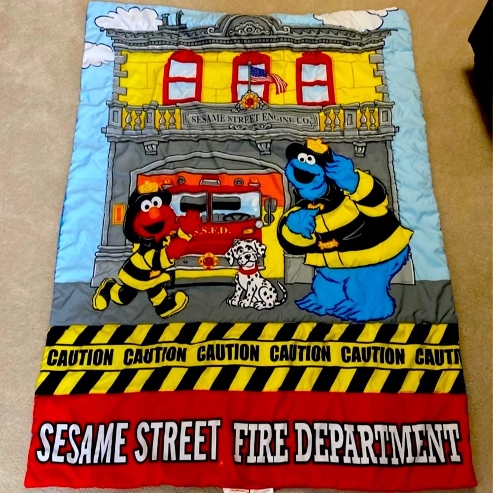 Sesame Street Firefighter Toddler Bedding